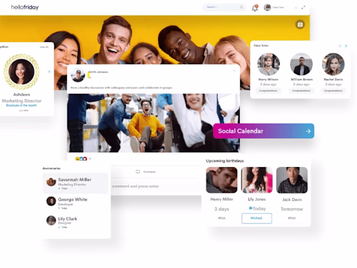 Developed and implemented a social module in HRM software