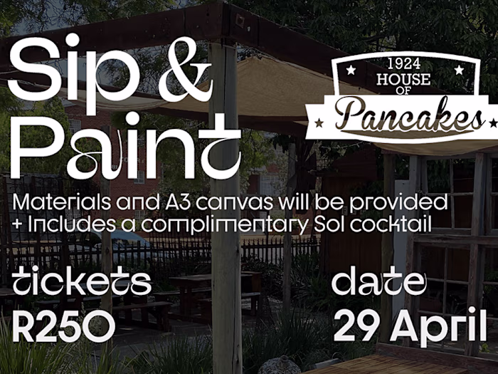 SK Sip & Paint Poster Design