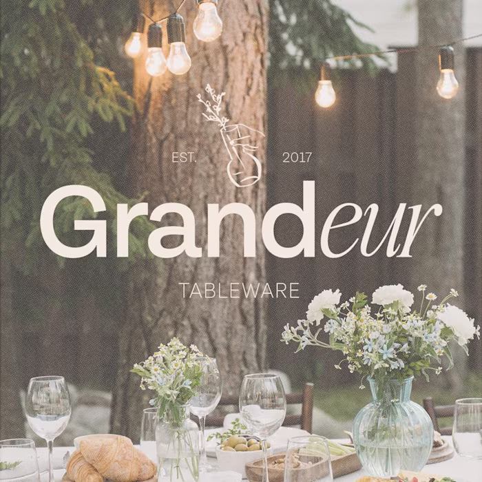 Modern Tableware Brand Identity 🍸