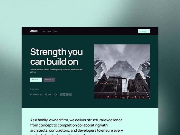 Johnson Engineering Firm Framer Template