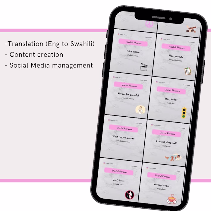 Social Media Management + Translation
