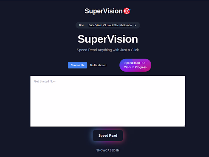 Shub3am/SuperVision AI - Read Anything Within Seconds