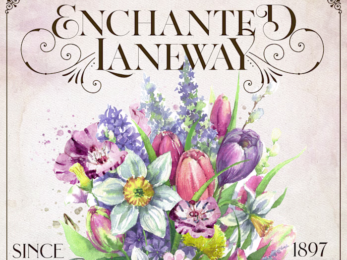 Enchanted Laneway - Vintage Poster