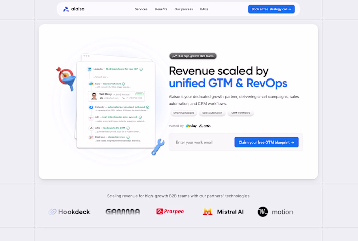ALAI Solutions Landing Page design