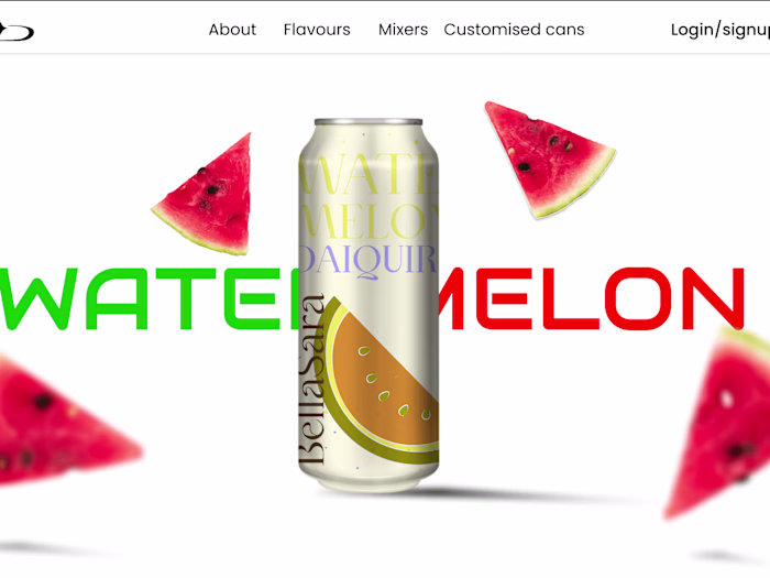 Landing page design (BellaSara)