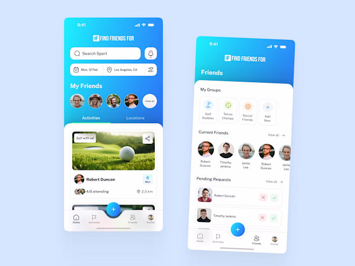 Mobile App for Social Activities