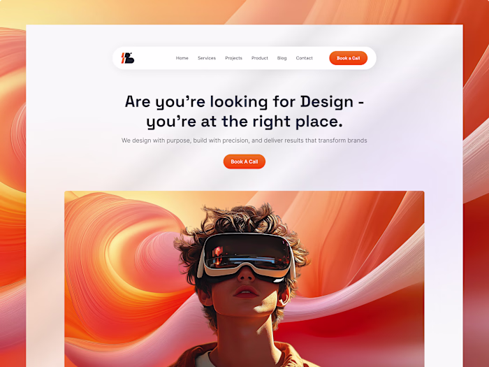 🎨 UI/UX Design Agency – Landing Page Concept Turning ideas ...