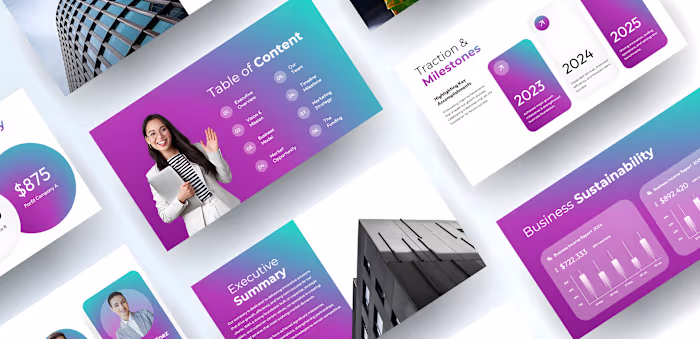 Corporate Business Pitch Deck Design