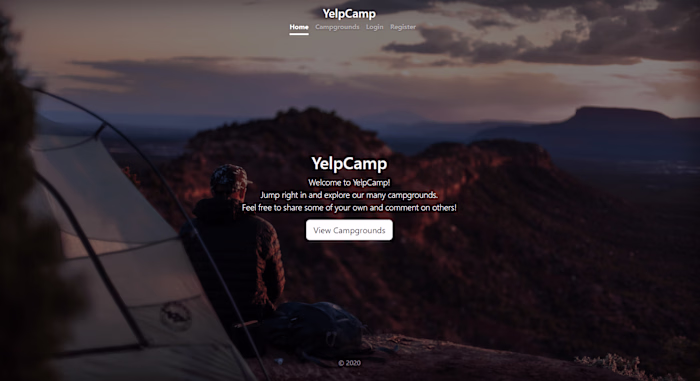 YelpCamp - A Yelp platform for campgrounds.