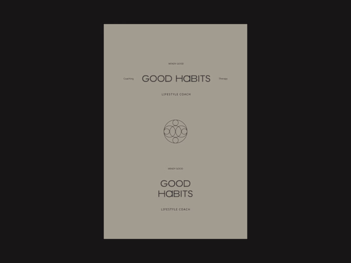 Good Habits - Design Intensive Brand Identity