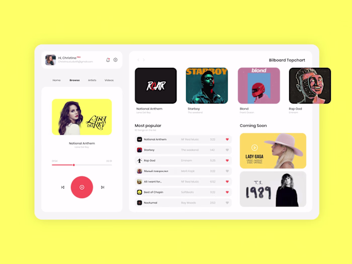 Media Player concept design