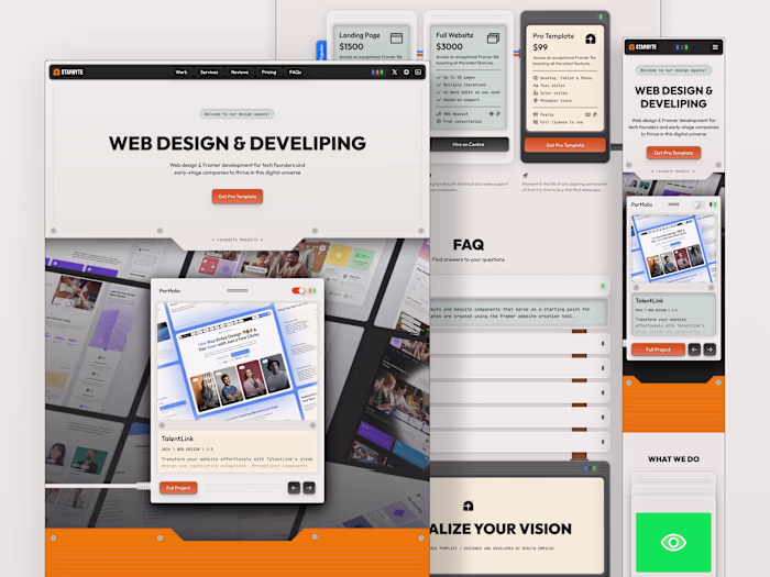 Starbyte—Agency Landing Page