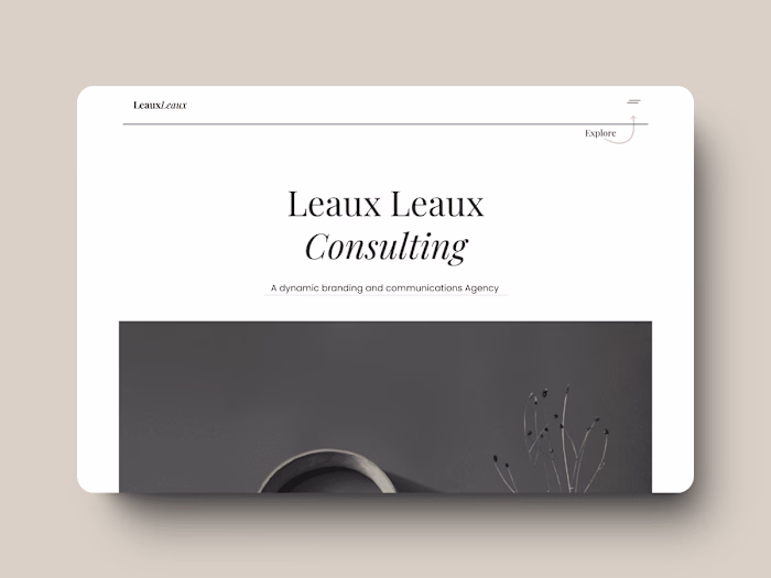 Leaux Leaux Consulting - website design and webflow development