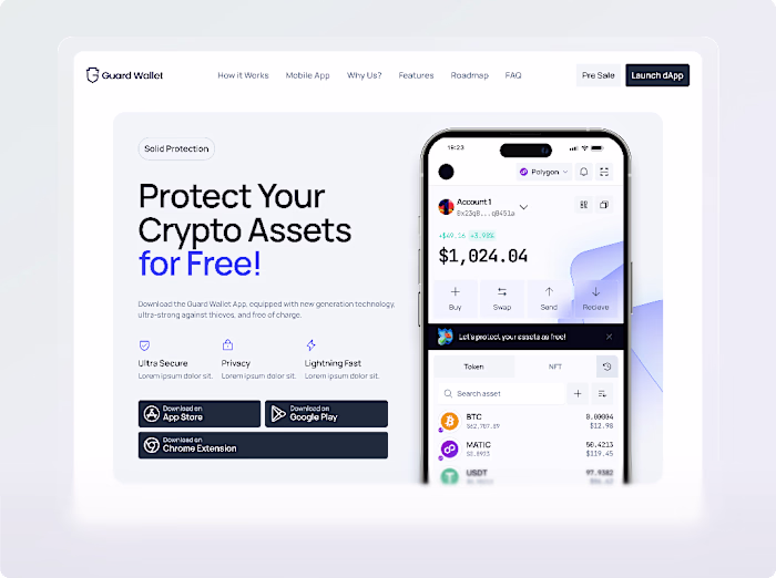 Guard Wallet Crypto Wallet and Asset Protection Design