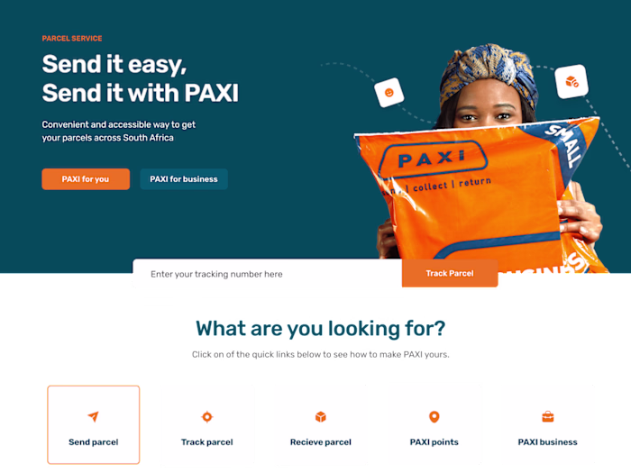 Paxi.co.za – Pixel-Perfect Webflow Development