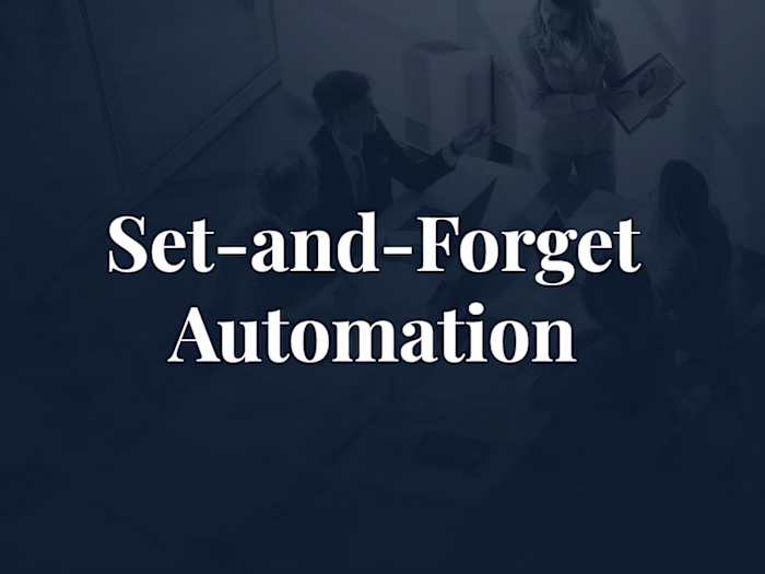 Automation is fun. For a RE investment training client, when...