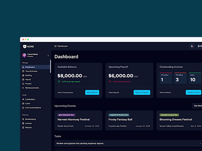Helping Music Managers Run Their Entire Touring Operation.