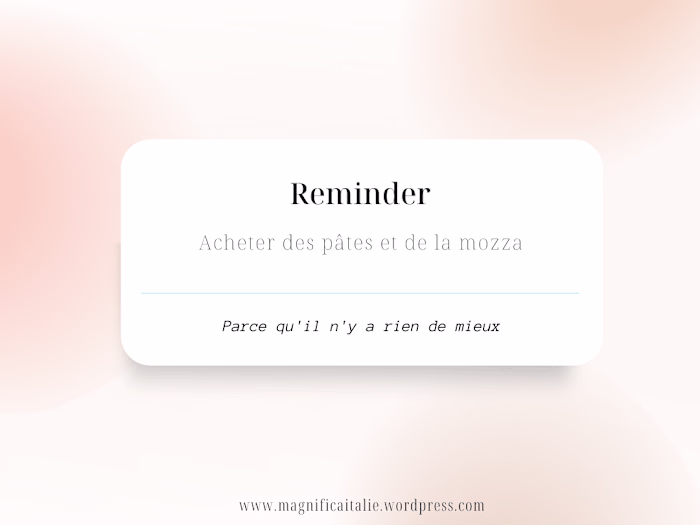 Magnifica Italie - Instagram content