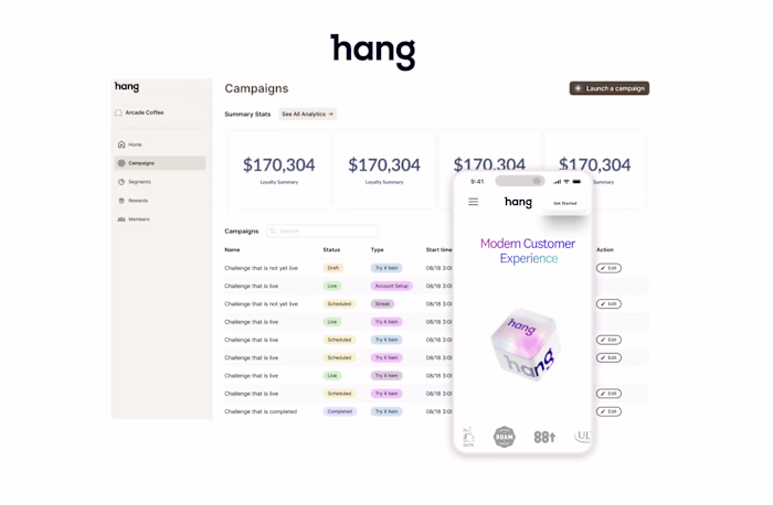Hang – Self-Service Campaign & Loyalty Manager
