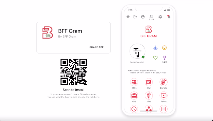 Project Management for BFFGRAM Networking App