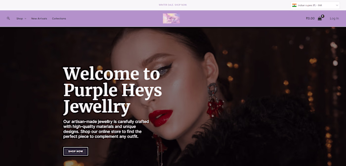 Responsive Website Design For A Jewelry Brand