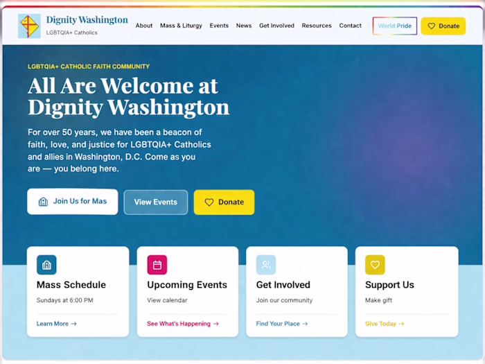 This is a redesigned website