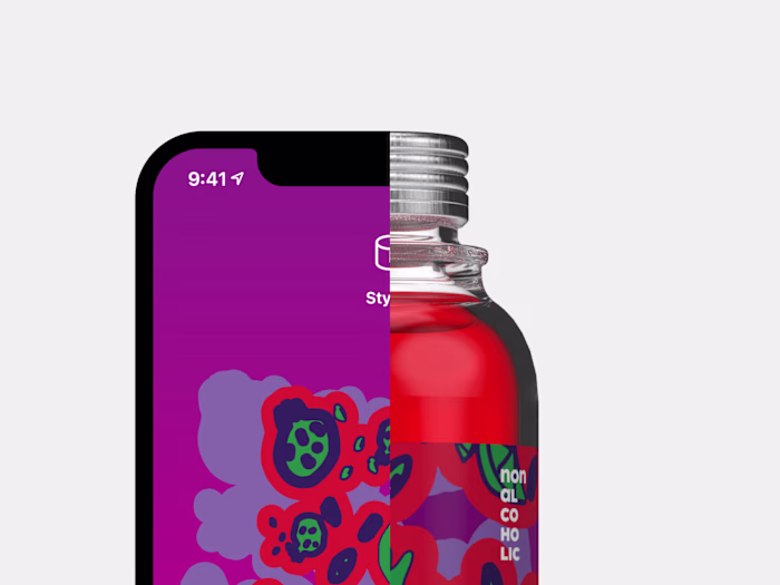 Lemonade Packaging Crafted with a Playful Design App