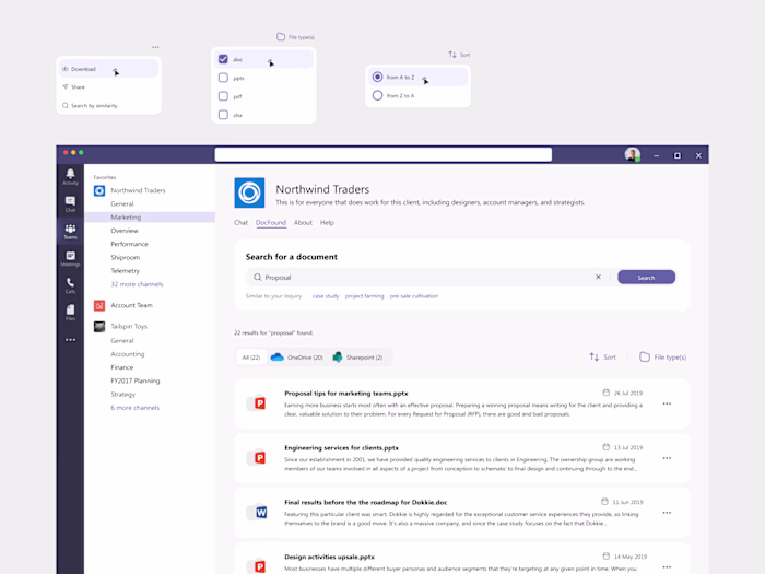 Enterprise Search Tool Integration in MS Teams