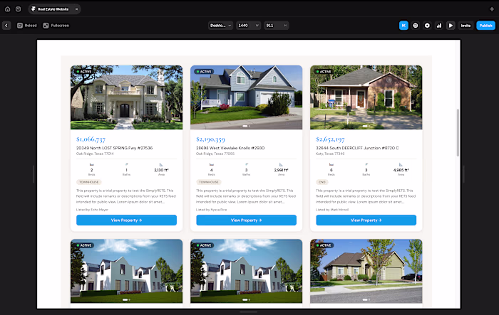 Building a Real Estate website