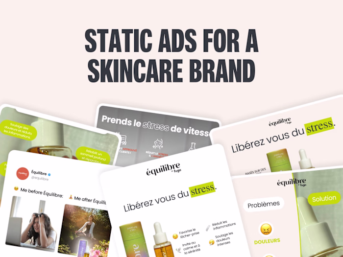 Paid Media Static Ads for Skincare Brand