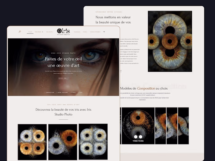 Iris Studio Photo | Web Design