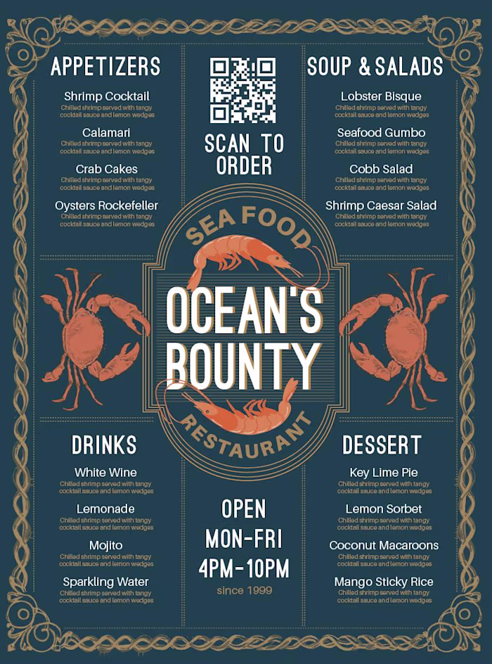 Menu and Magazine Designs