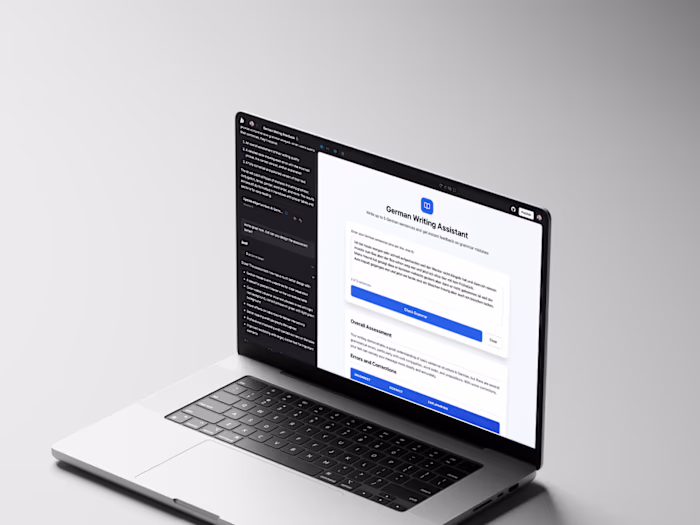Bolt / Flora-Built German Writing Feedback Tool for Educator