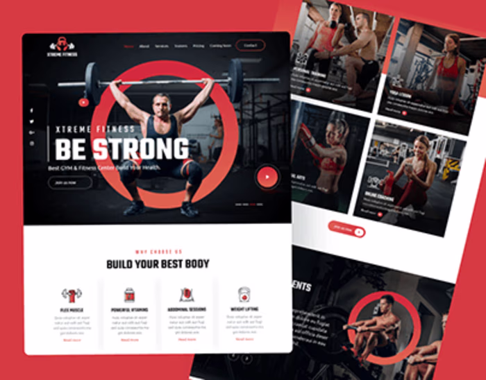 Responsive Fitness Coaching Landing Page Design