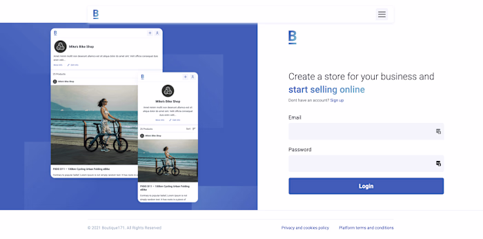 Multi-Vendor Laravel web-shop Boutique171