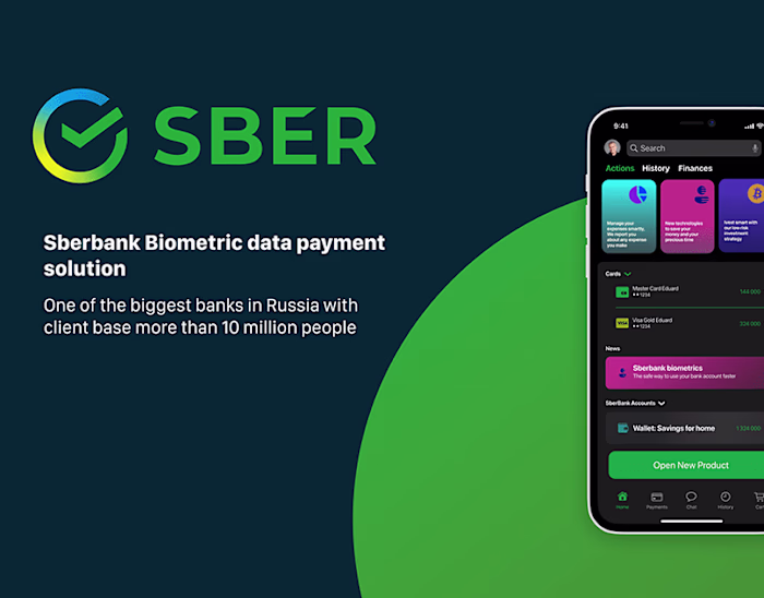 Sber - Biometric data payment solution