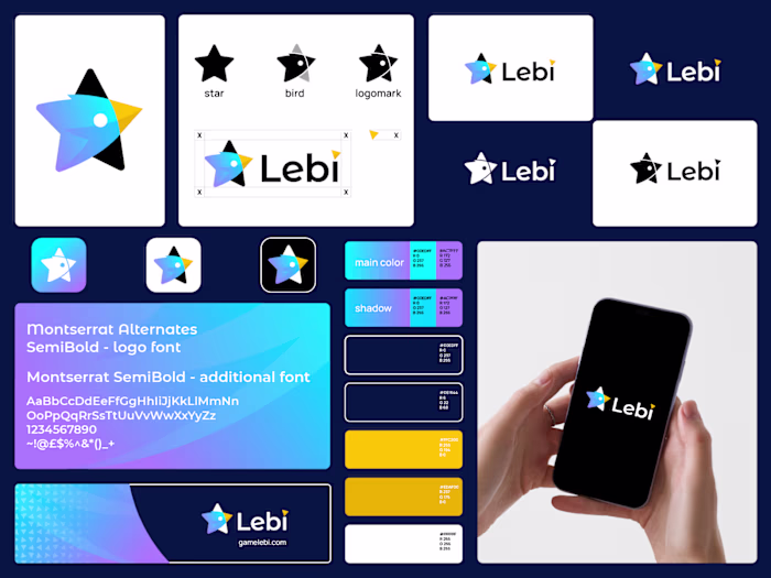 Branding elements for https://www.gamelebi.com/landing