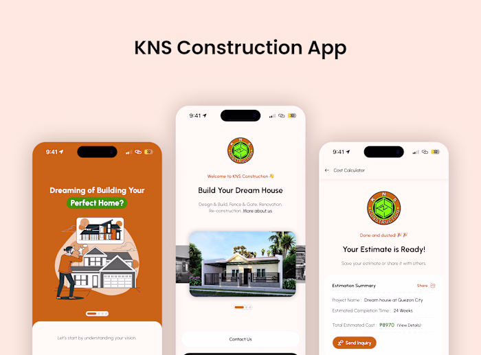 Cost Estimate App Design for KNS Construction
