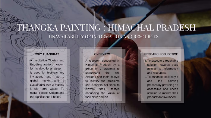 Website and brochure design for thangka artisans :: Behance