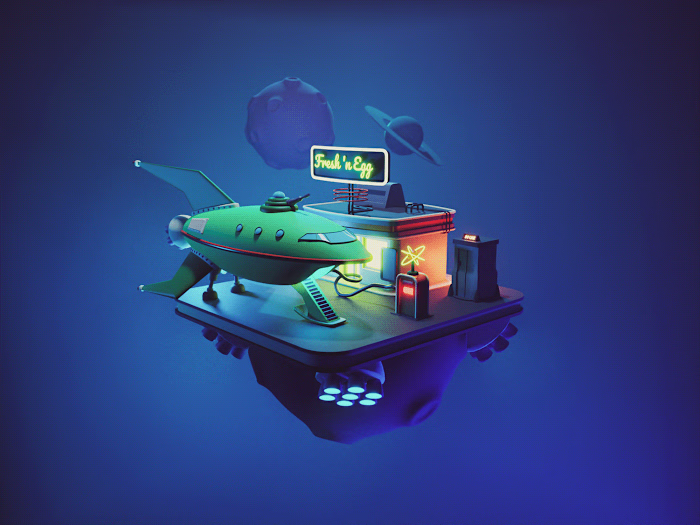 Spaceship Hanger on Behance