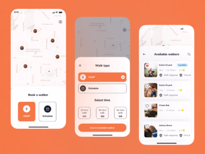 Paw Walker - a Dog Walking App (Case study)