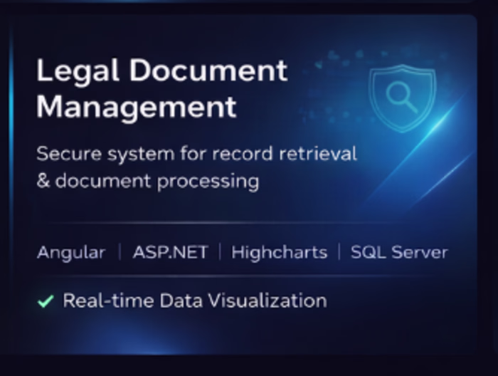 Legal Document Management System
Developed a
