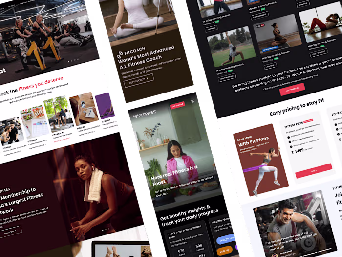 Revamping User Interface for Fitness Website
