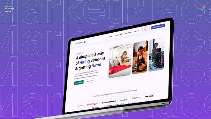 SaaS Landing page - Marketplace