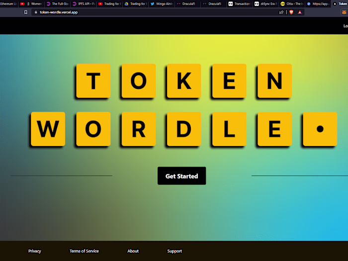 Token Wordle Blockchain Dapp