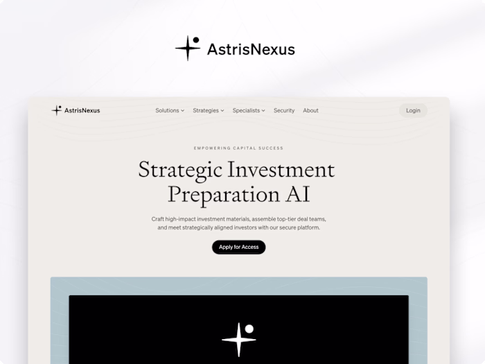AstrisNexus | Figma to Framer build