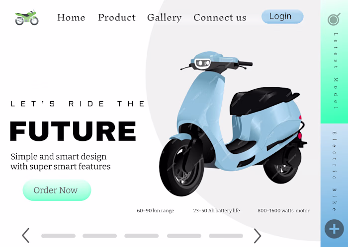 EV Bike website