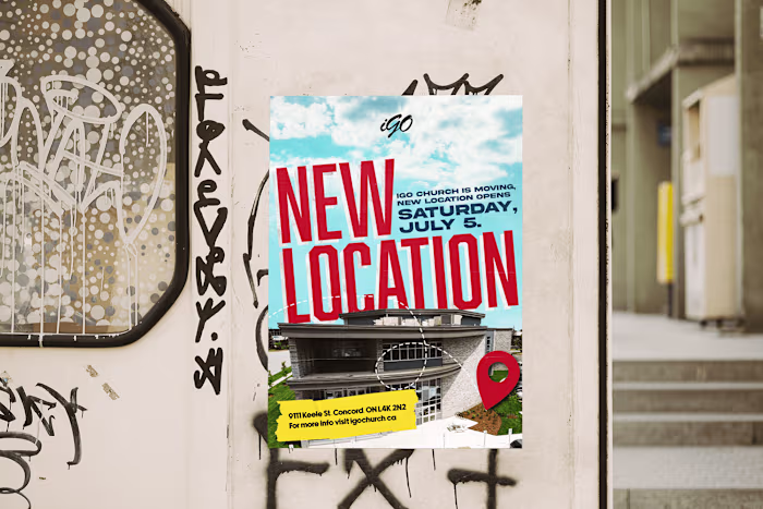 iGoChurch Relocation Poster Design