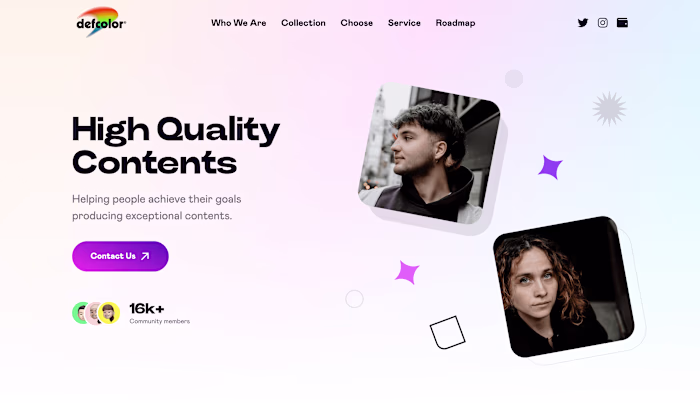 Defcolor - Website (UI/UX)