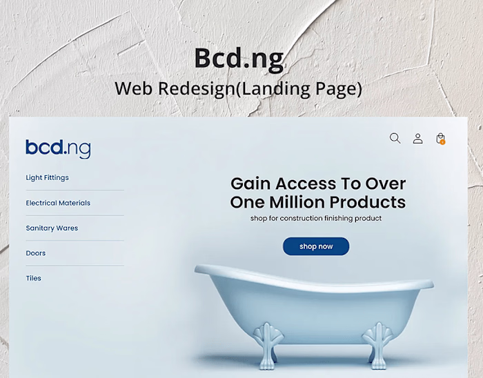 BCD E-Commerce web design :: Behance